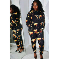 Midnight Flame Hoodie - Urban Elegance with Bold Abstract Design