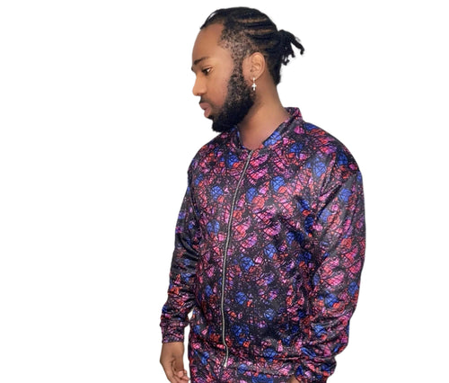 Obsidian Royal  Unisex Bomber Jacket - KDS Ketchure