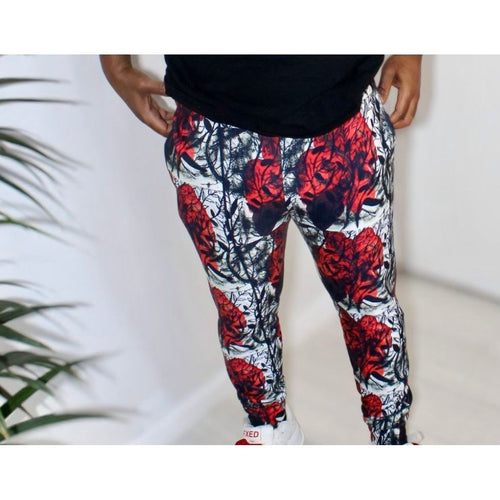 Red Roses Joggers - KDS Ketchure