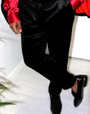 Black Golden Velvet Trousers - KDS Ketchure