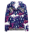 Yahweh Abstract Print Hoodie showcasing urban elegance with vibrant colors and a stylish design, perfect for comfort and warmth.