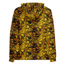 Back view of Lion Ember Crown hoodie featuring a vibrant tiger and lion print design.