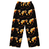 Midnight Flame Unisex Wide-Leg Pants