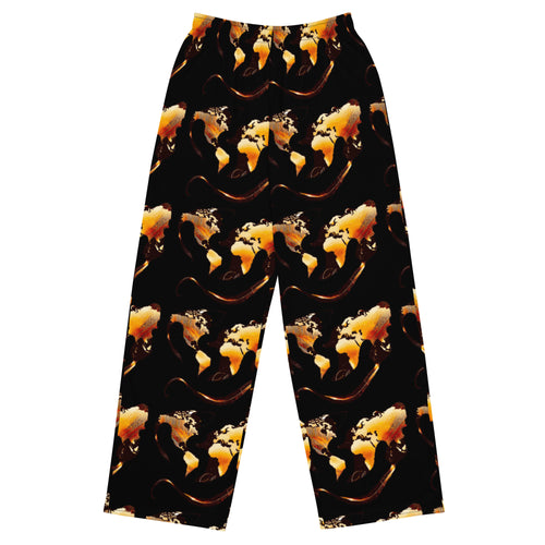 Midnight Flame Unisex Wide-Leg Pants - KDS Ketchure