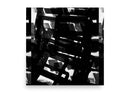 Monochrome Void artwork showcasing black and white geometric forms representing an emotionless existence.