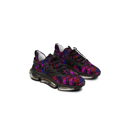 Obsidian Royale Men's Mesh Sneakers with vibrant pattern and sleek design for luxury and performance.